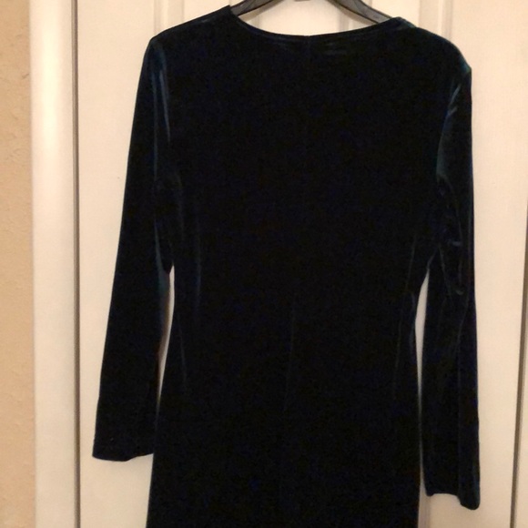 Dress velour womens new size 8 or 8P Ronni Nicole polyester Hunter green - Picture 3 of 3